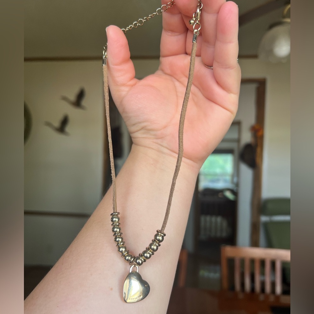 Upcycled Coach Charm Necklace